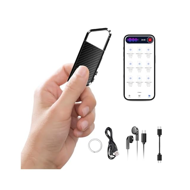 NekSide ボイスレコーダー 小型 ICレコーダー 16GB 内蔵メモリ AI