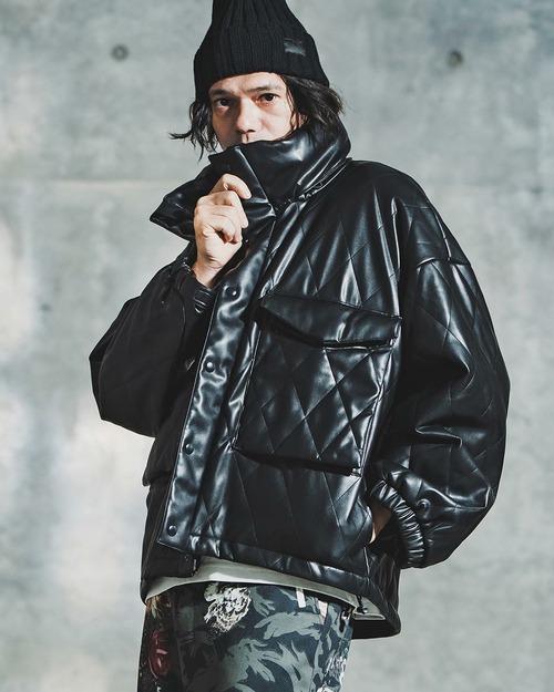 【GLIMCLAP】シンセティックレザー WEPジャケット　(192-050-gla-cf)