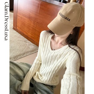 Cable V-Neck ケーブルニット/4color_T1502