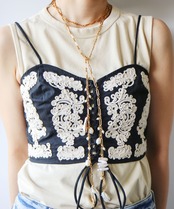 ロングタイネックレス／023083