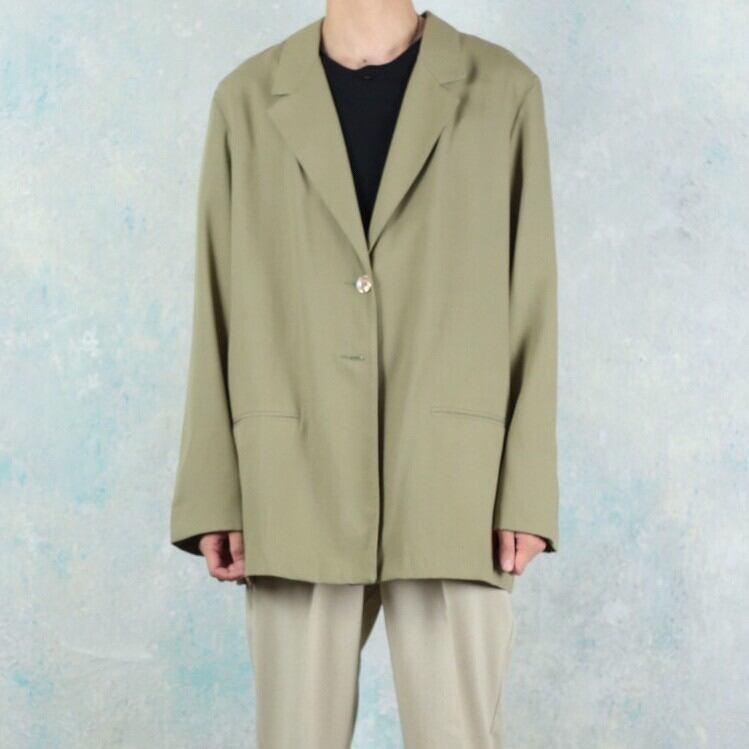 ウグイスカラー 2Bイージーテーラードジャケット【FF-2781】 | cv
