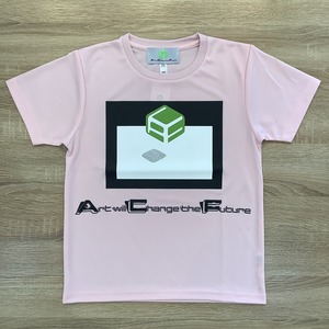 Floated Cube ( 浮かぶ立方体 ) Tシャツ ライトピンク