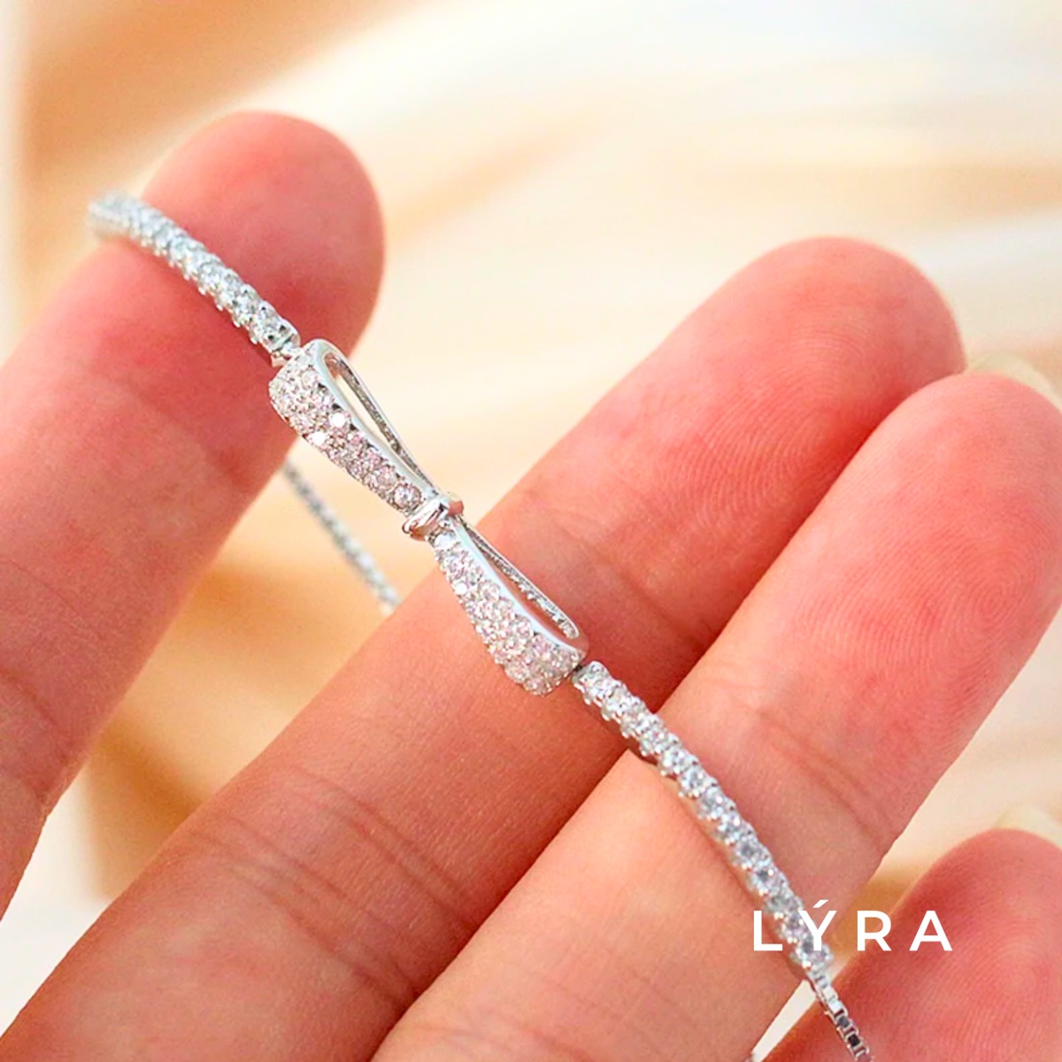 ブレスレット シャラシャラ リボン ラディアンスリボンブレスレット | LYRA（ライラ） | 金属アレルギー
