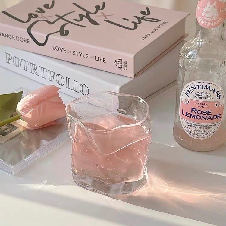 韓国雑貨] ねじれデザイン ガラスグラス | merci room