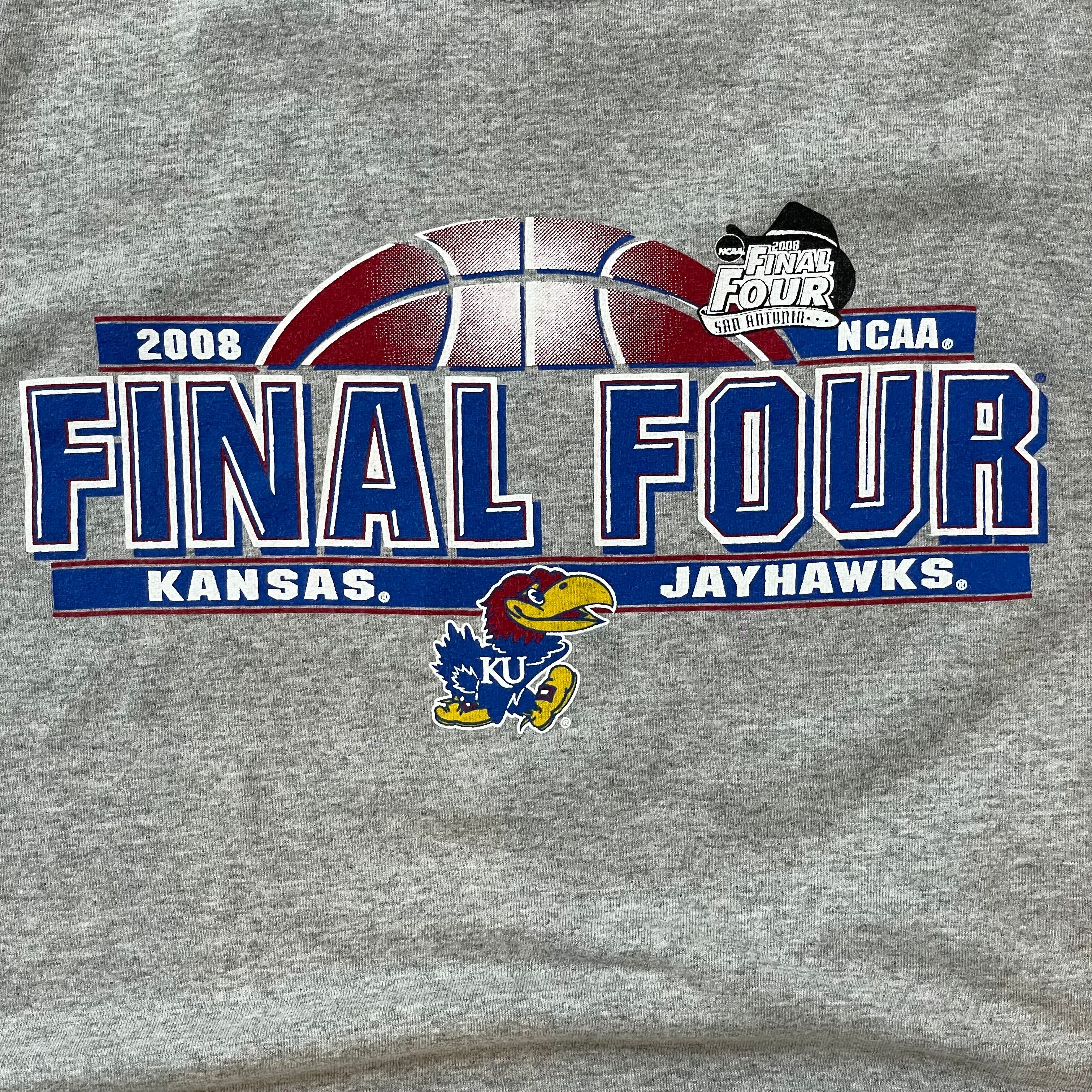 Champion カレッジ カンザス大学 バスケ Ncaa 長袖tシャツ ロンt アメリカ古着 古着屋手ぶらがbest