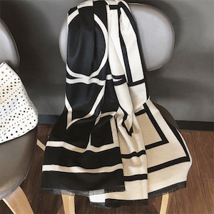 大判 リバーシブル マフラー レディース 秋冬 防寒 保温 ストール おしゃれ 大人 かわいい 大きめ カジュアル きれいめ 大人可愛い 大人女子