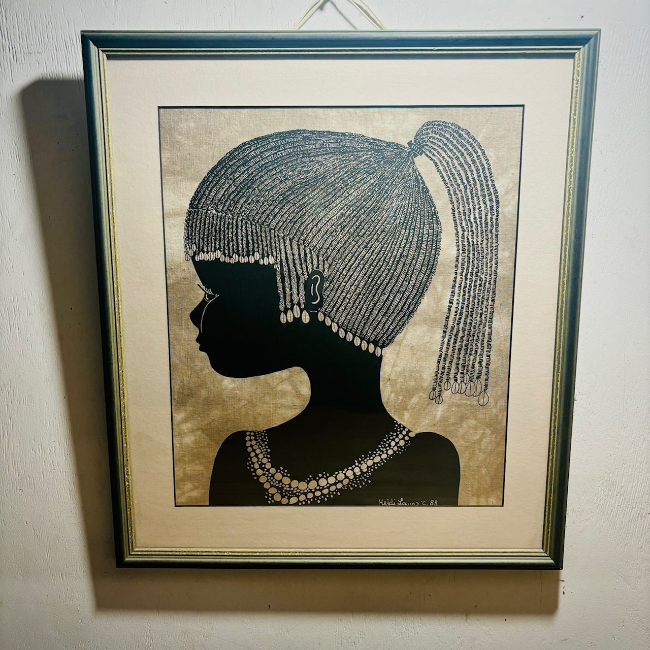 Heidi Lange 絵画 ハイジランゲ アート　パネル【Woman】 Heidi Lange /ハイジランゲ 1988 アート パネル プリミティブ 北欧