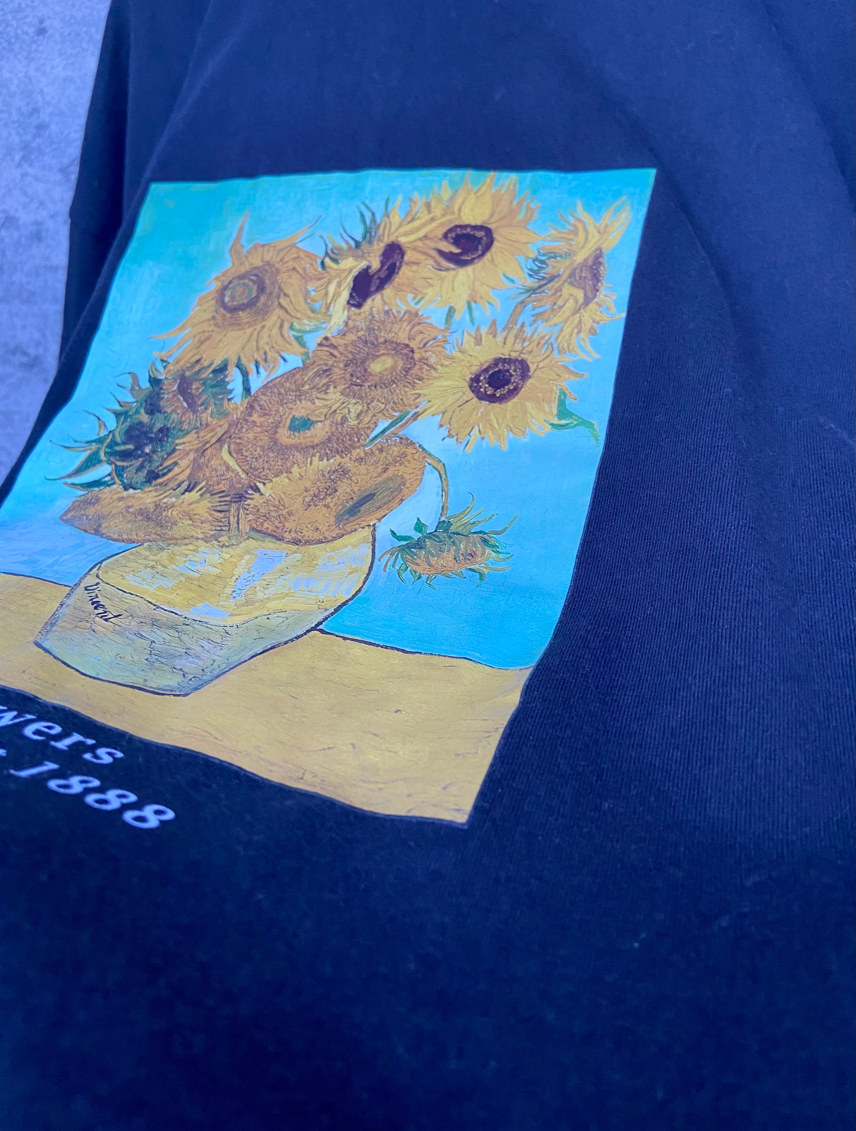 アートTシャツ Vincent Willem van Gogh/ゴッホ ひまわり 絵画 アートTシャツ Vincent Willem van Gogh/ゴッホ ひまわり 絵画