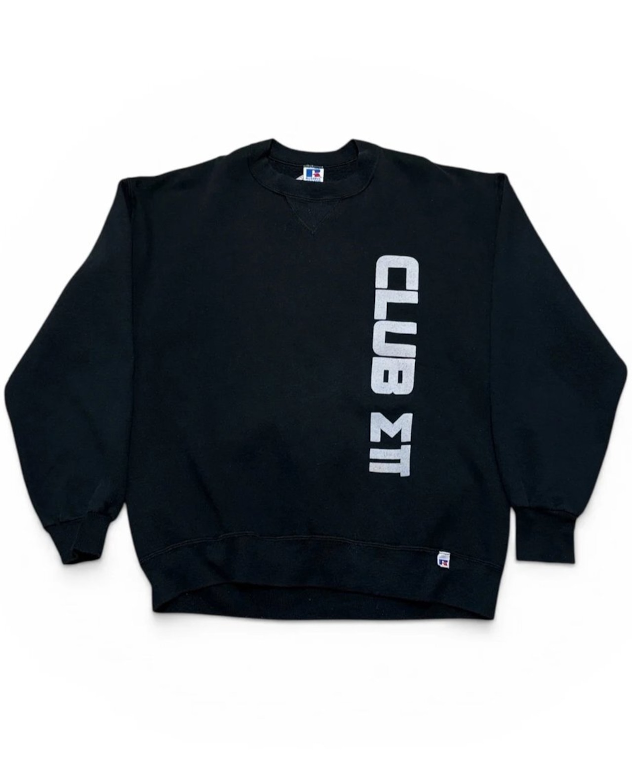 【USED】1980s CLUB ZII RUSSELL ATHLETIC クルーネックスウェット BLACK XLサイズ アメリカ製
