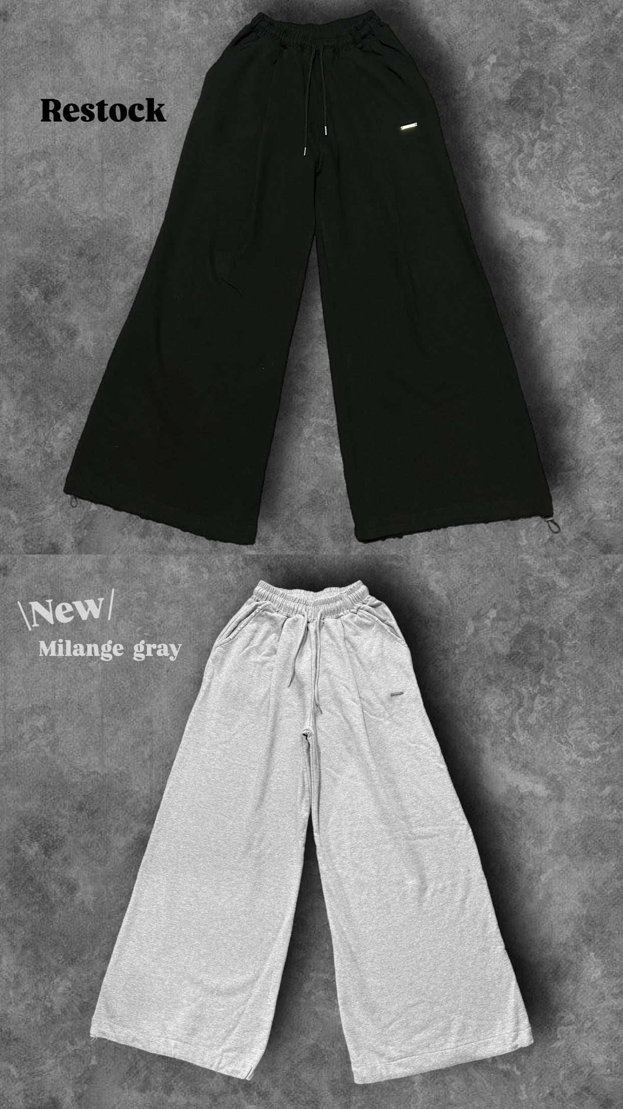 即納】RADIANT original tuck wide sweat pants | 韓国ファッション