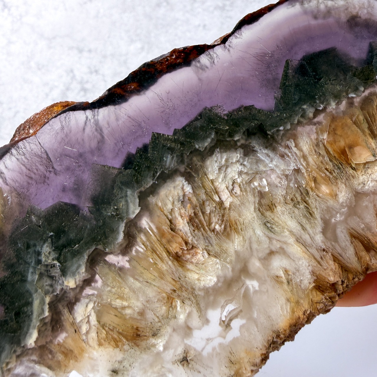 フローライト・パイライト スラブ ＊ Fluorite ＊ 天然石