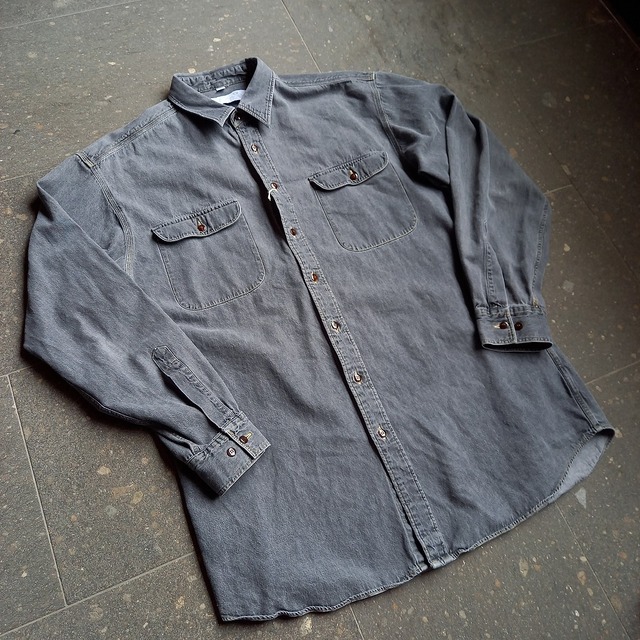 ヨーロッパ製 デニムシャツ used [105096]