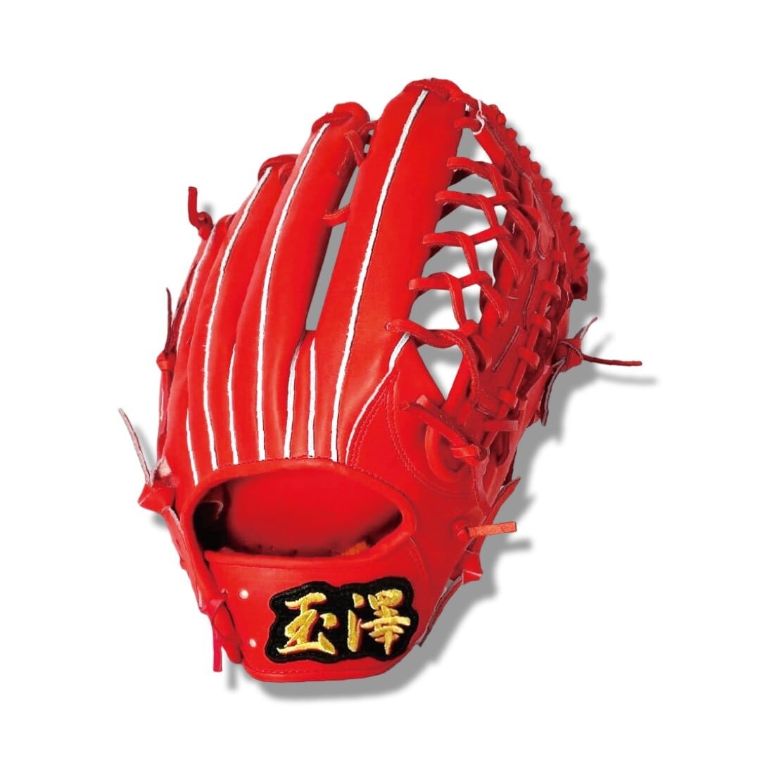 【最高級キップ革】【軟式】玉澤 ADVENTURE 外野グローブ TG-919AD型 ルージュオレンジ