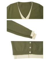 Fake layered Cardigan T20275