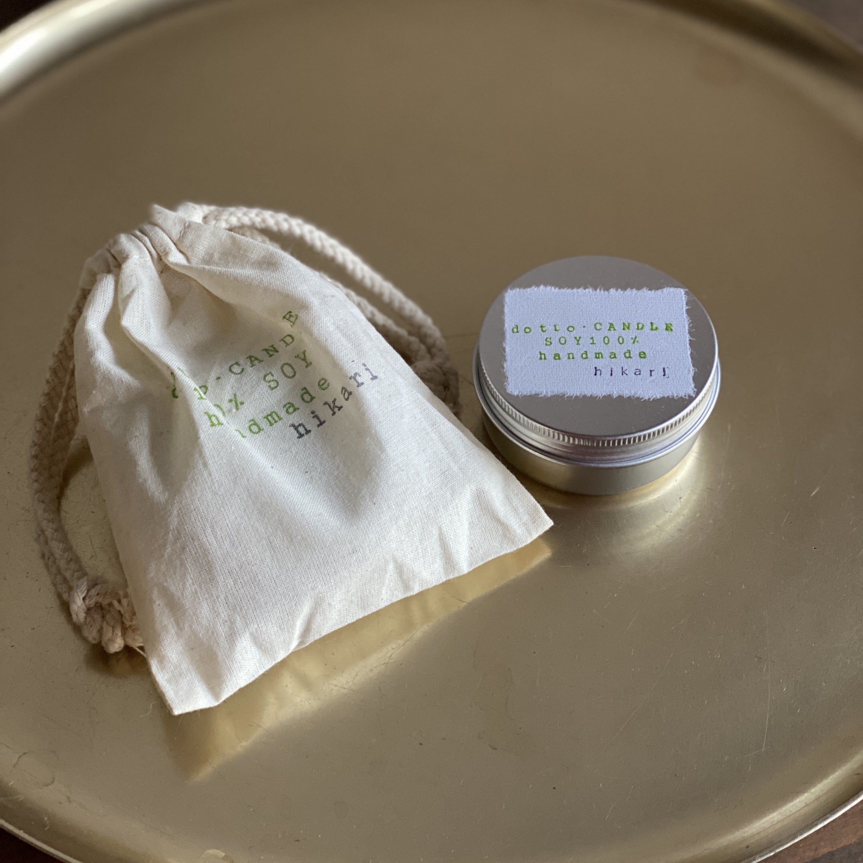 hikari光の香り(ミニ)soywax&精油100%の天然木芯キャンドル