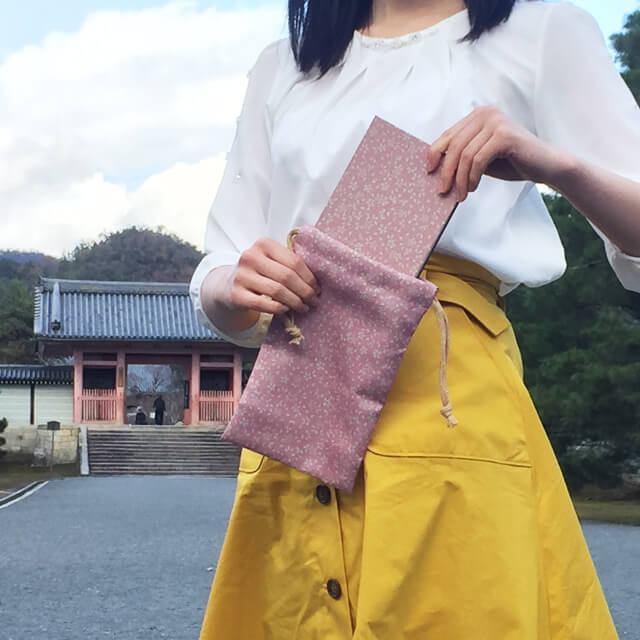 朱印帖　両面染め風呂敷