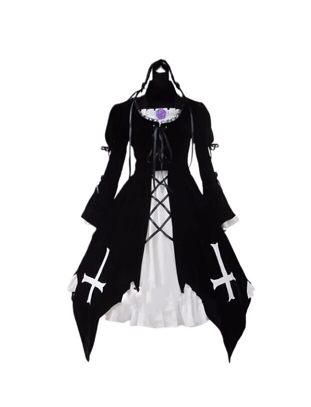 K1841 ローゼンメイデン◆水銀燈 風 衣装 コスプレ衣装 cosplay コスチューム ハロウィン イベント