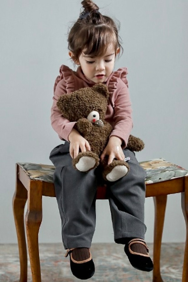 ヨーク切替タックパンツ<Gray>