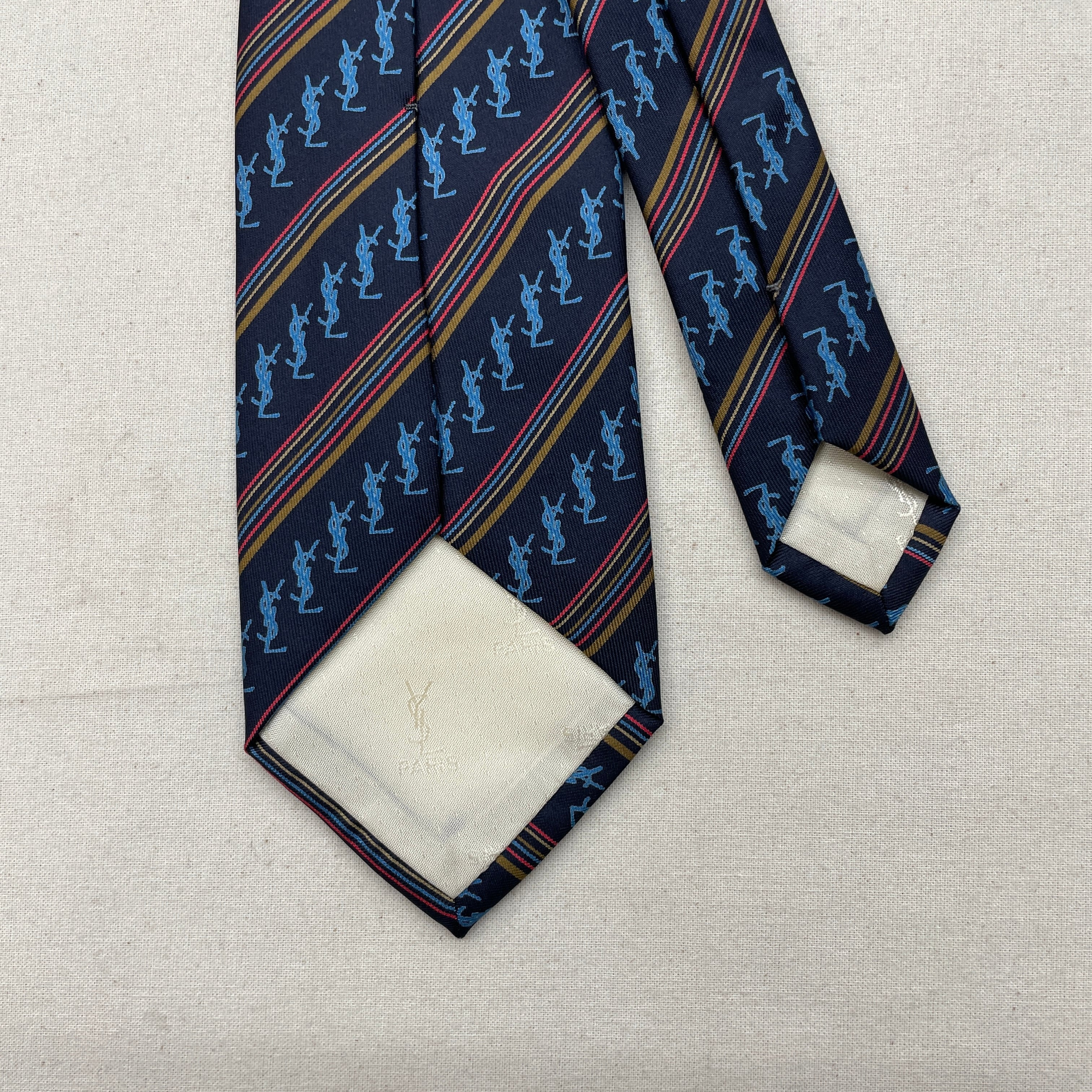 YvesSaintLaurent】80s necktie イブサンローラン ネクタイ イタリア製
