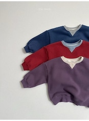 〖取寄〗韓国子供服 / 26winter / minirobe / ツートントレーナー / キッズ *S~XL*