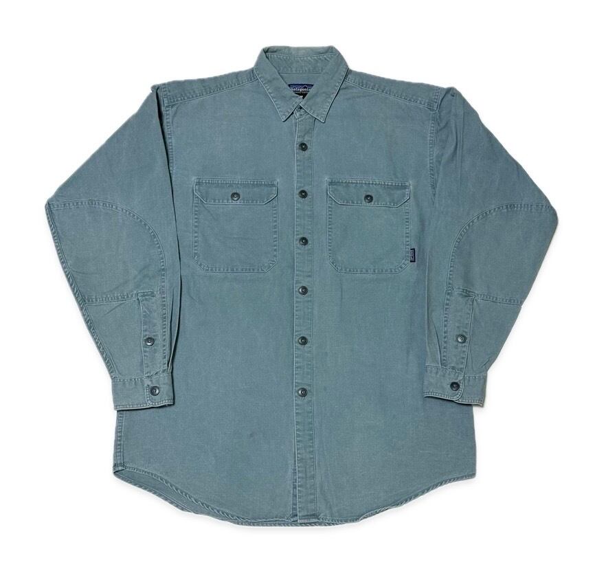 【最初期】97年製PatagoniaインディゴダックシャツエルボーパッチL 1997s patagonia Original Canvas shirts | Laudpakk&Sons