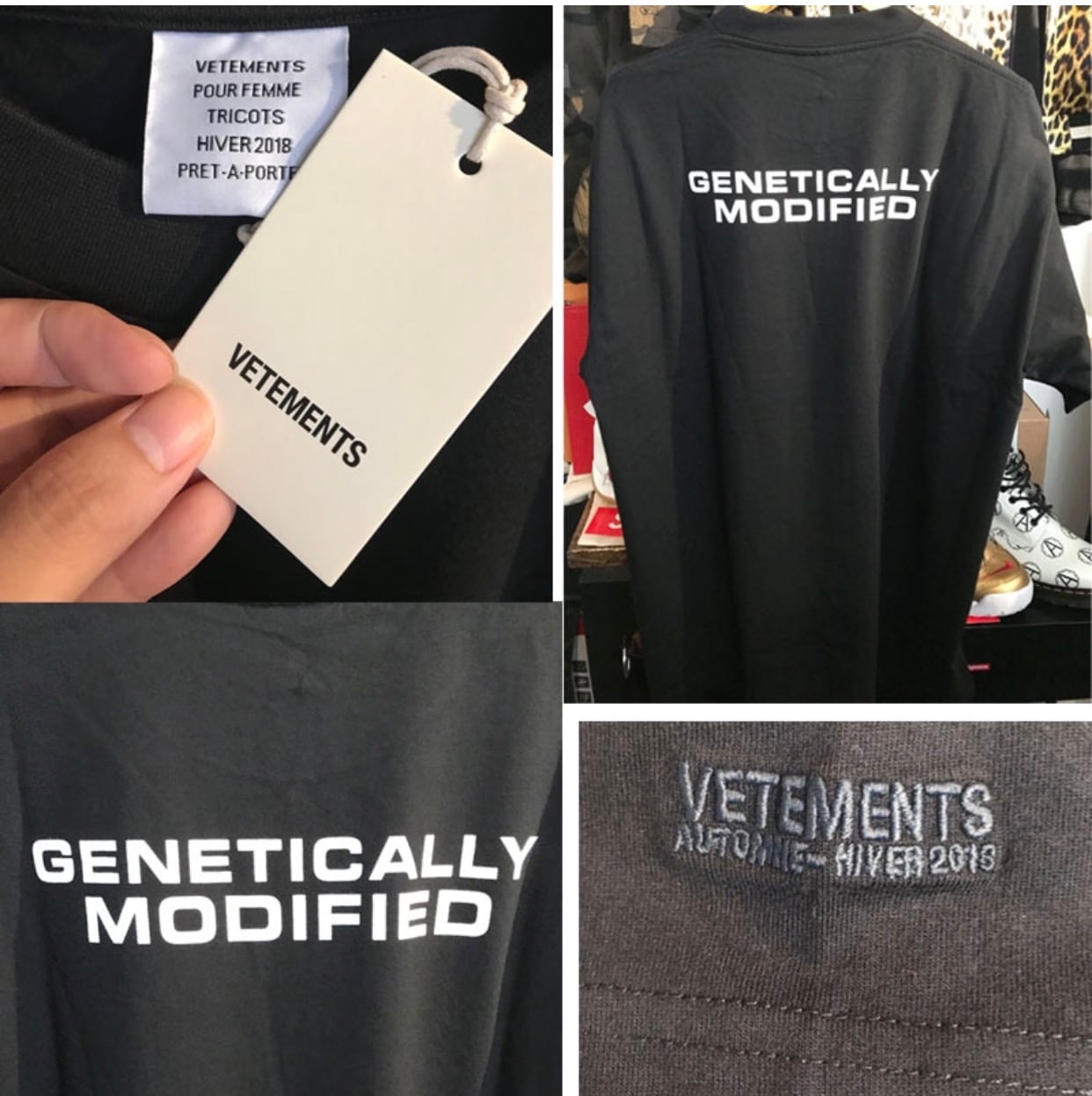 VETEMENTS ヴェトモン オーバーサイズ Tシャツ 黒 | SOHOO VETEMENTS ヴェトモン オーバーサイズ Tシャツ 黒 | SOHOO