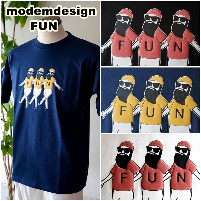 modem design/FUN(モデムデザイン/ファン) 半袖Tシャツ 半袖