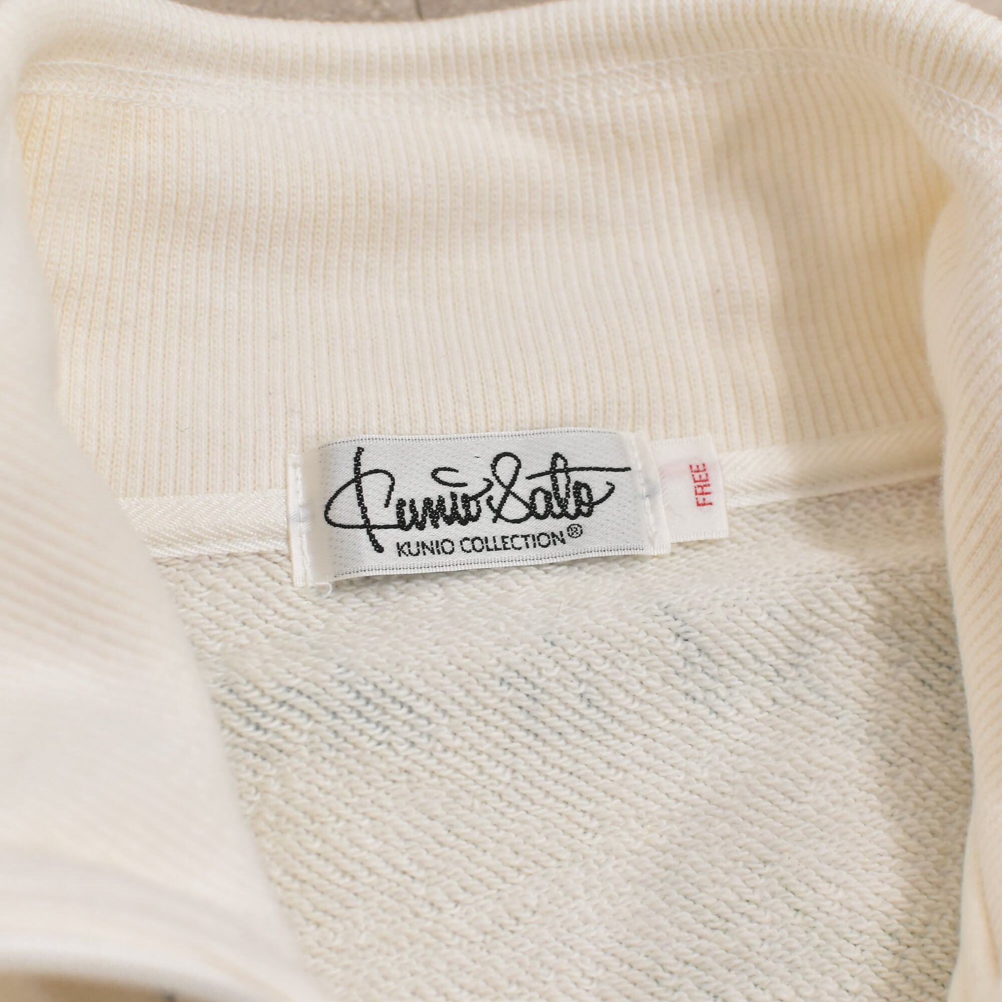 サトウクニオ　クニオコレクション　ロングスウェット　プルオーバー　フルジップ総柄 KUNIO COLLECTION（クニオコレクションの公式サイト）