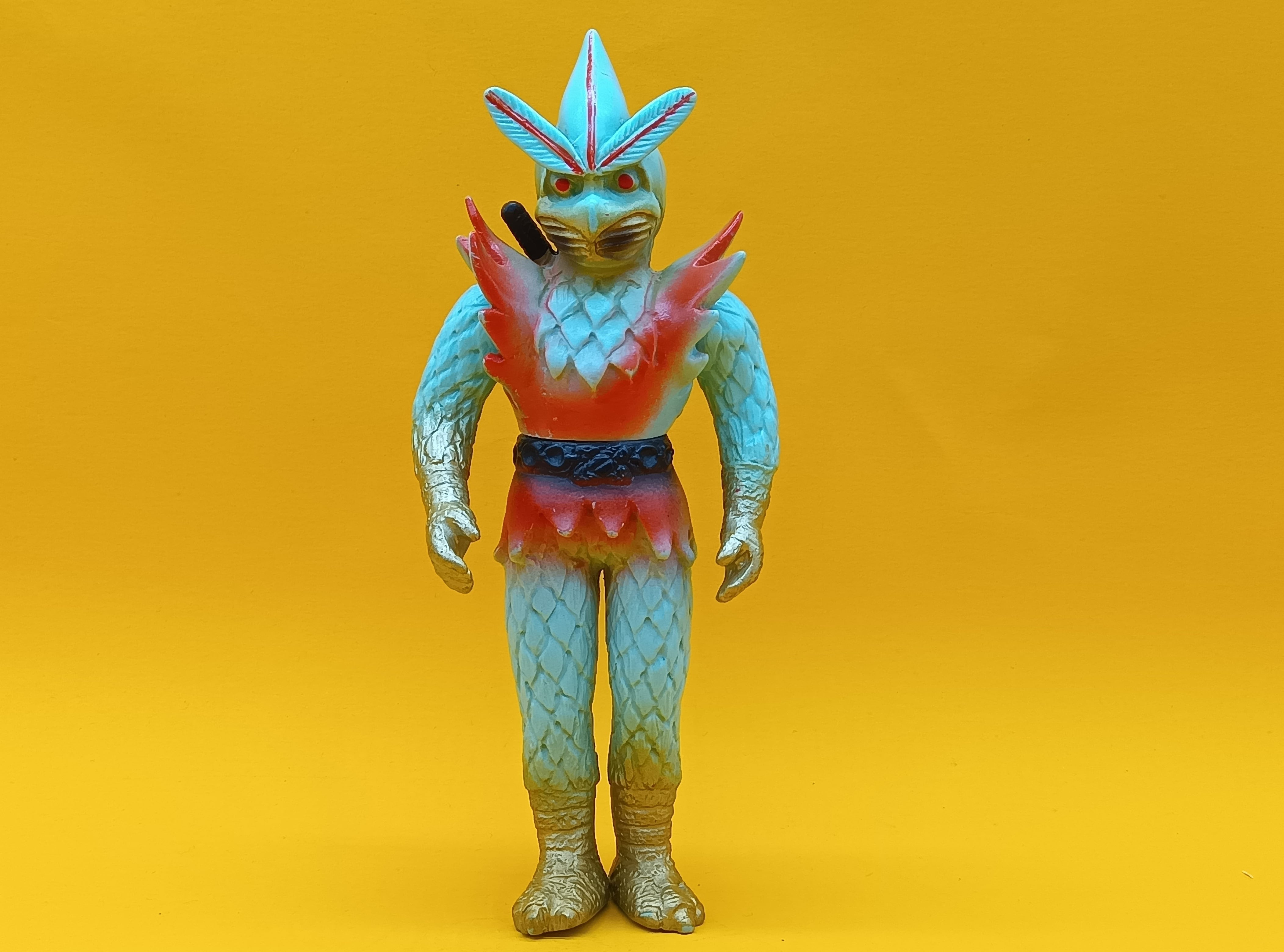 ⚠️変身忍者嵐　パチソフビ　無版権　面取れ　スタンダードサイズ　ソフビ　昭和レトロ ⚠️変身忍者嵐 パチソフビ 無版権 面取れ スタンダードサイズ