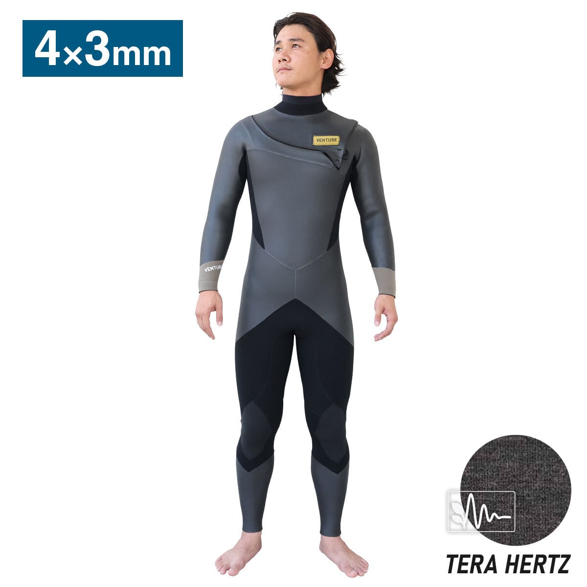 DRIFTER】 5mm × 3mm ロングチェストジップ セミドライ メンズ