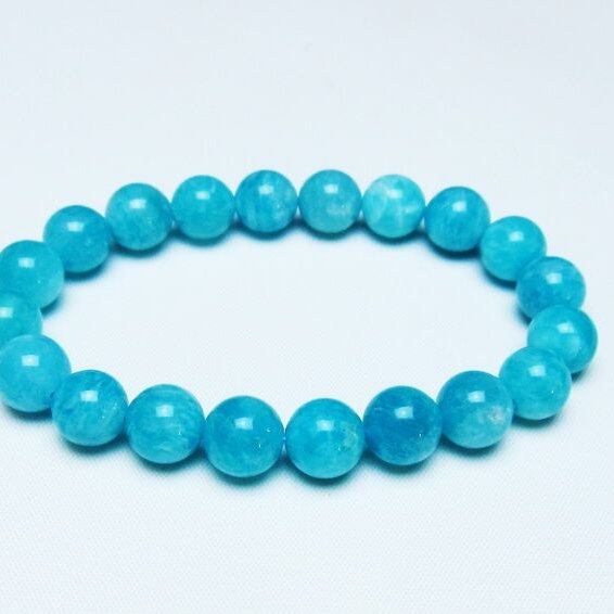 アマゾナイト ブレスレット 10mm 一点物 メール便可 [M便 1/10] 111-47767