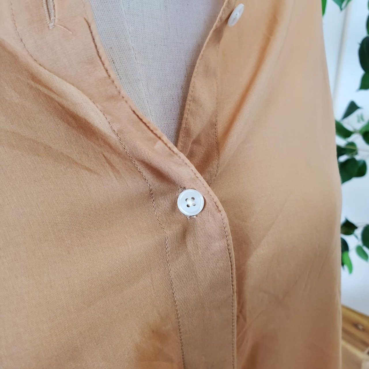 【USED】ユニクロＵ春シャツ　美品　シャツ　オシャレ　ＸＬサイズ　