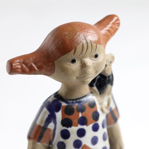 Gustavsberg グスタフスベリ Lisa Larson リサ ラーソン Pippi ピッピ - 6「ピッピのカード付」 北欧ヴィンテージ