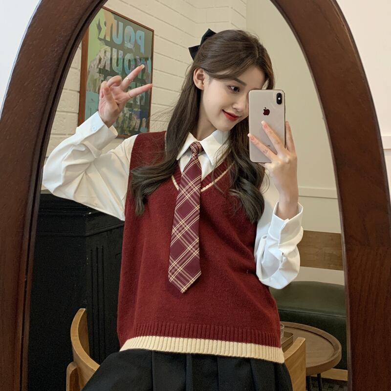 スタイルスプリングニットシャツ 春物 試着室20460726714