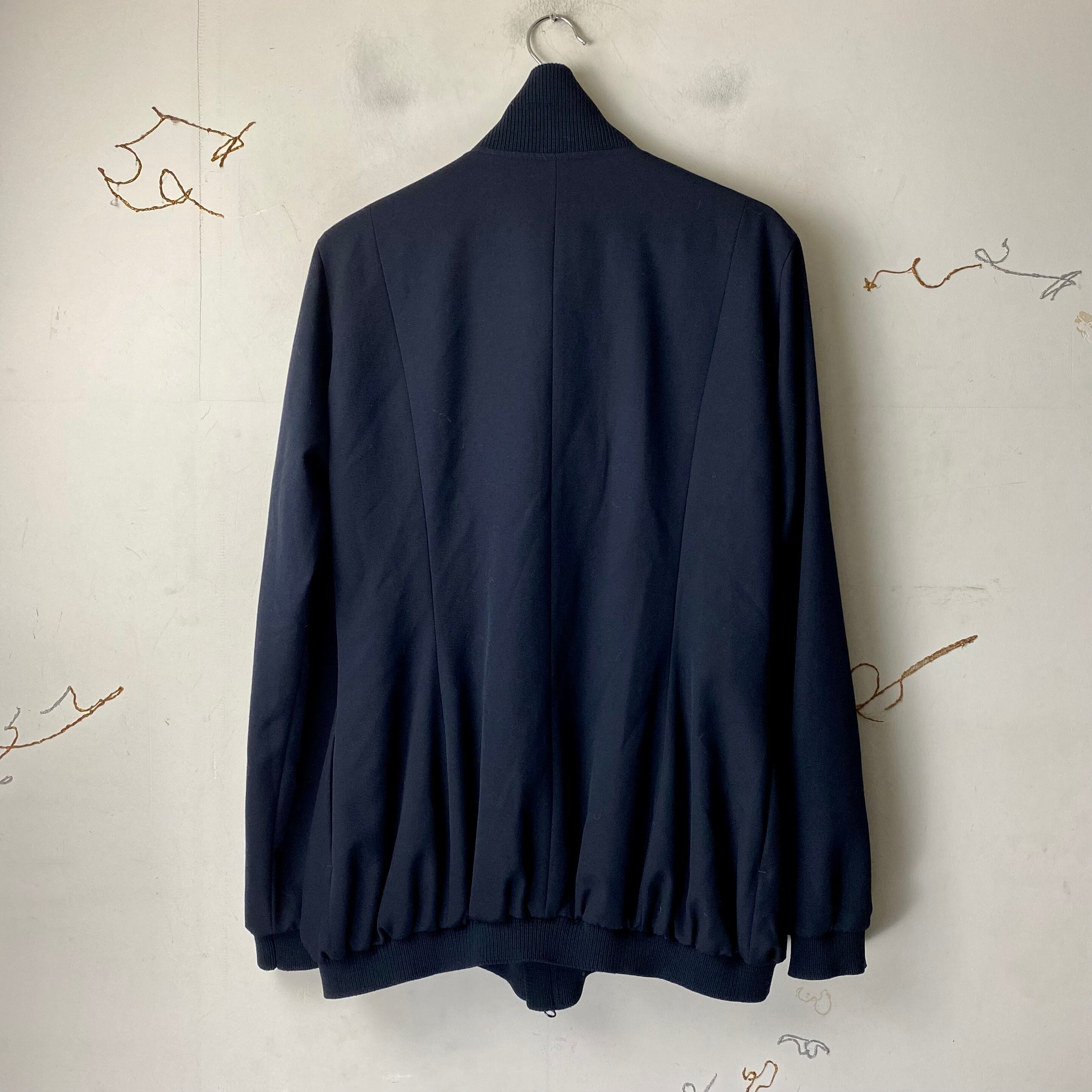 YOHJI YAMAMOTO zip-up rib blouson | NOIR ONLINE