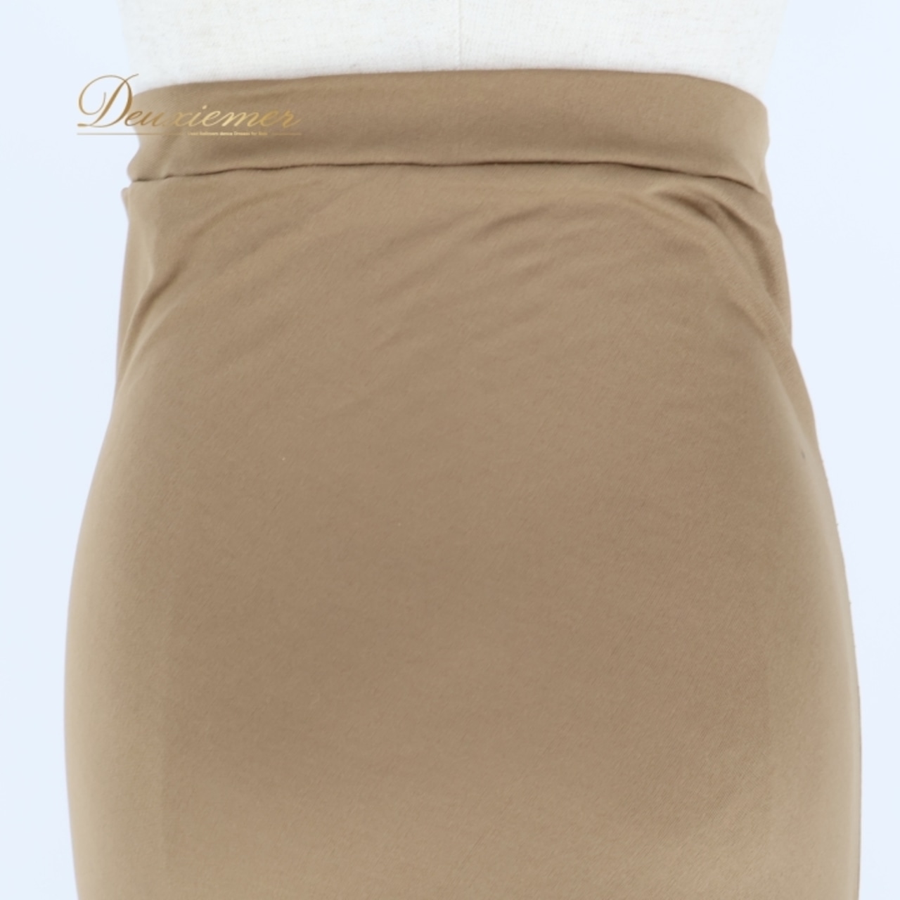 フラメンコ 衣装 ファルダ スカート 無地 レッスン 練習着 タイト 伸縮 ストレッチ パーティ 発表会 軽い カーキ系 ブラウン系 薄手 お洒落 シンプル レディース ダンス 衣装 軽やか