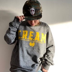 PREMIUM APPAREL Wu-tang Clan C.R.E.A.M Sweat shirt{プレミアム アパレル ウータンクラウン クリーム スエット トレーナー 古着 メンズ} ユニセックス