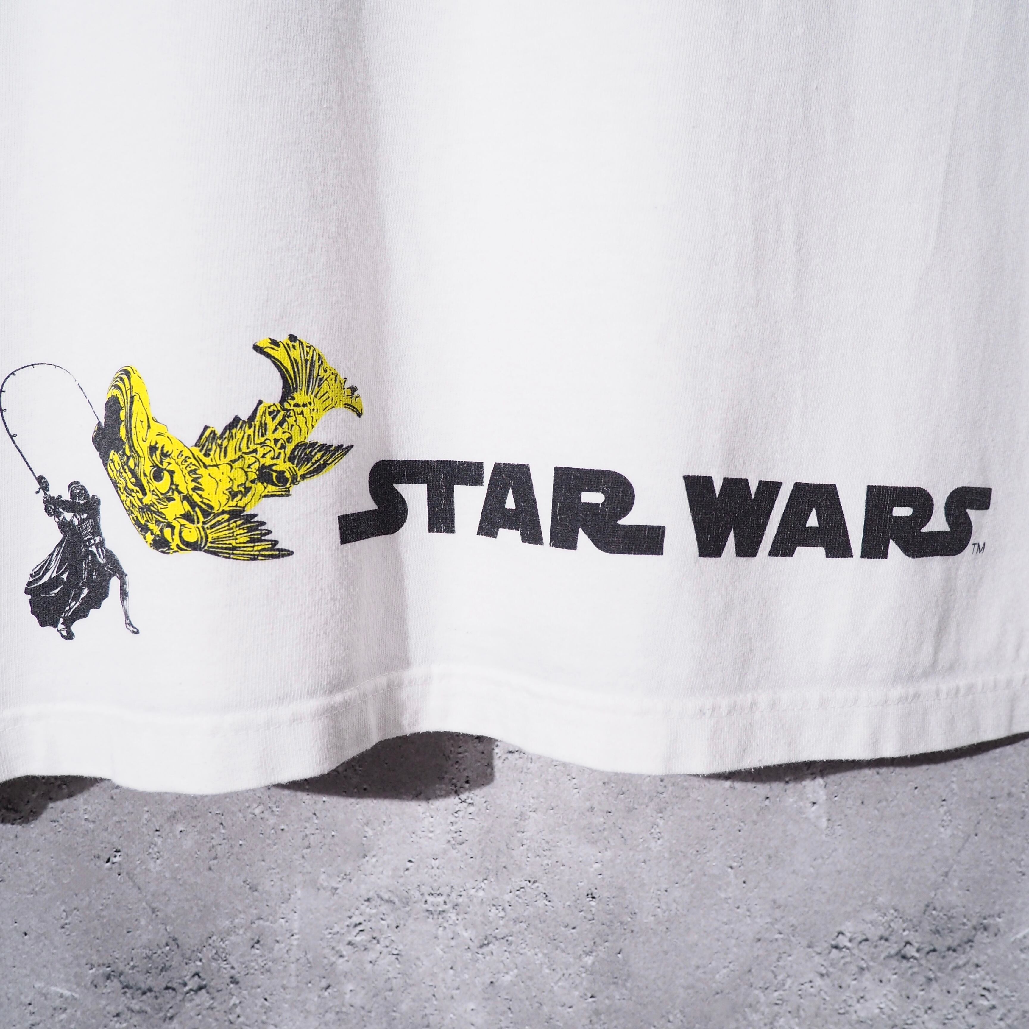 " STARWARS " Darth Vader vs Shachihoko printed White Tee