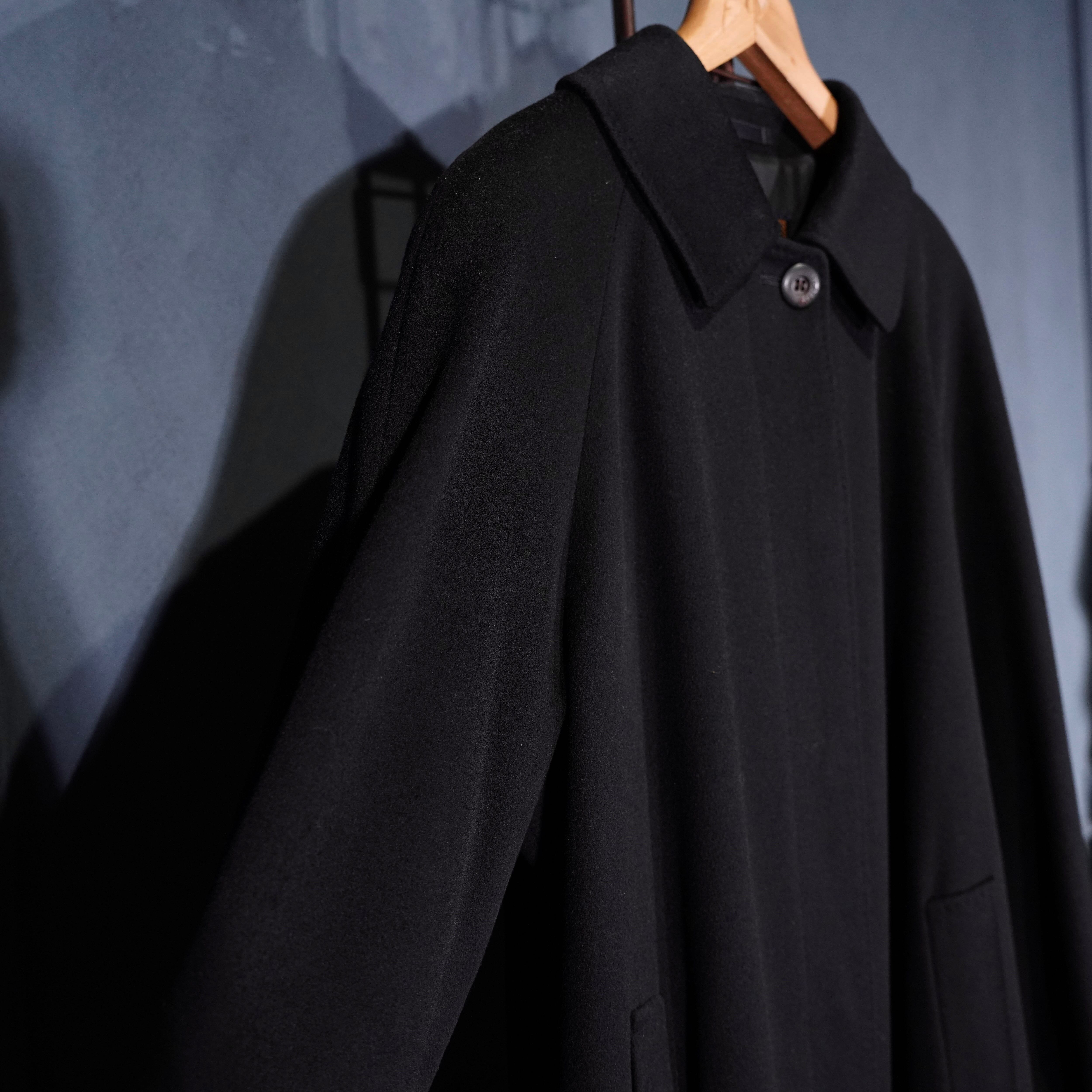 【英国製】バーバリー 総カシミヤ100% ヴィンテージ バルマカーンコート Burberrys CASHMERE100% BALMACAAN COAT/バーバリーズカシミヤ100