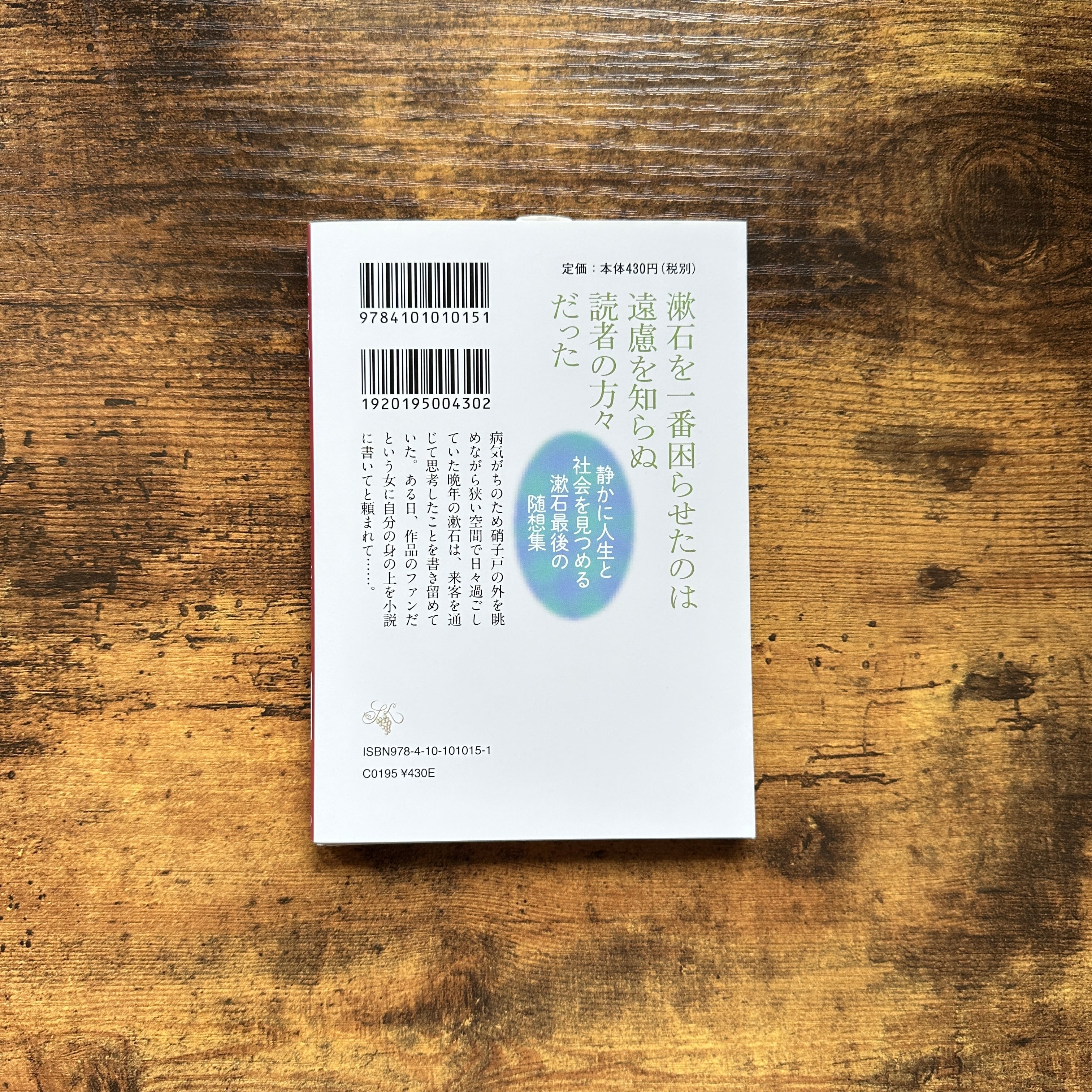 文庫『硝子戸の中』夏目漱石 | BAILEY BOOKS 公式通販サイト