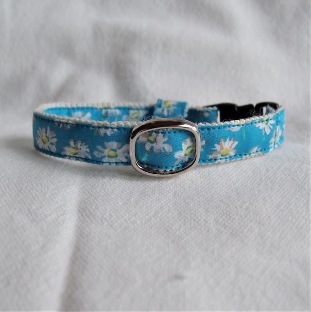 リバティプリント ガーベラ(ターコイズ)