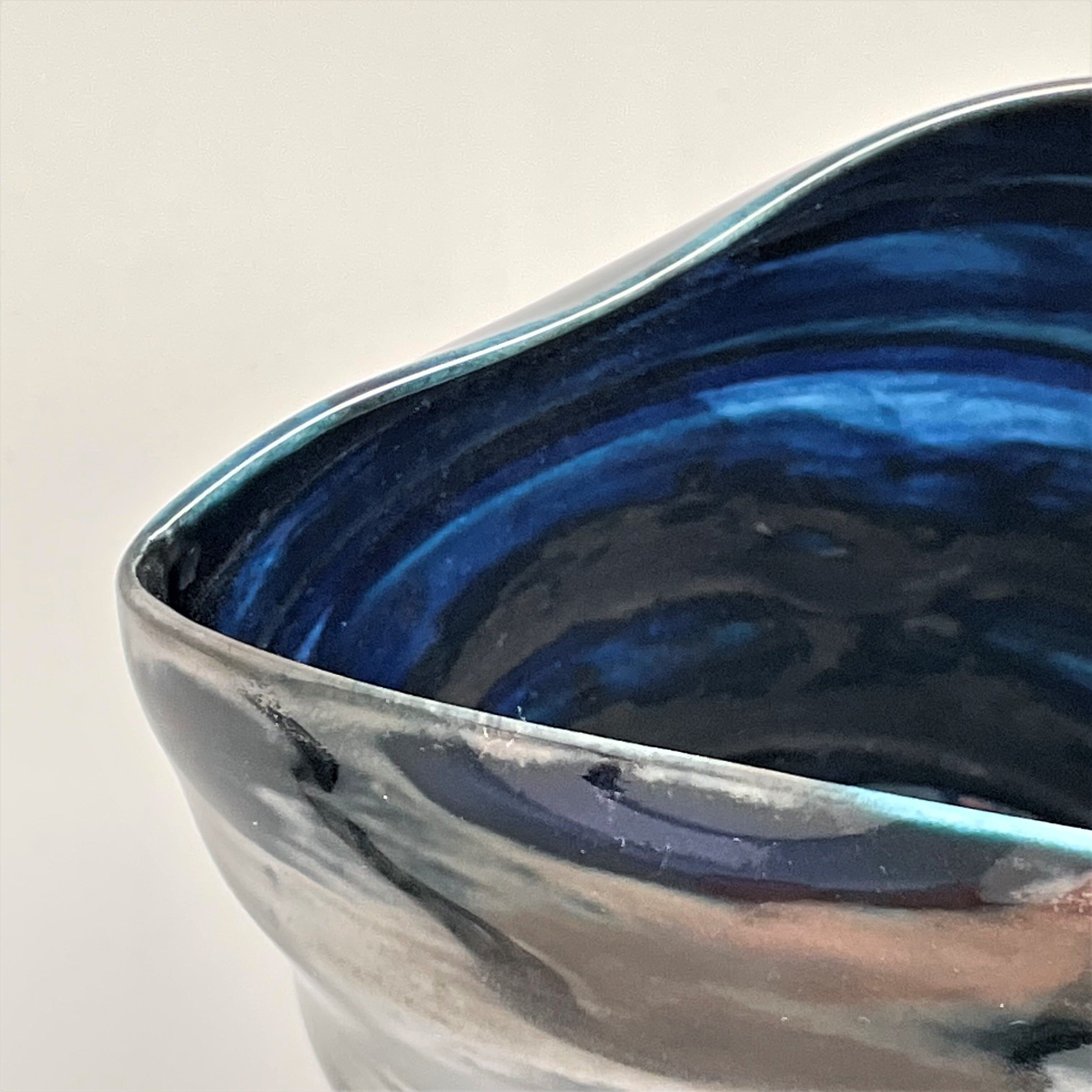 陶芸家 作者不明 作家物 鈞窯釉 天目釉 酒器 平盃 ぐい呑 杯 酒杯 2点