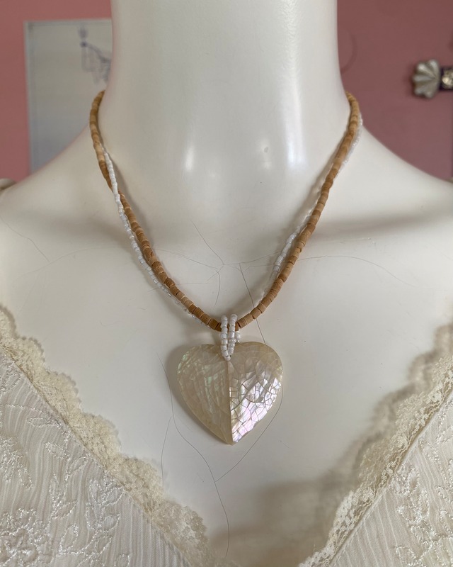 shell heart necklace