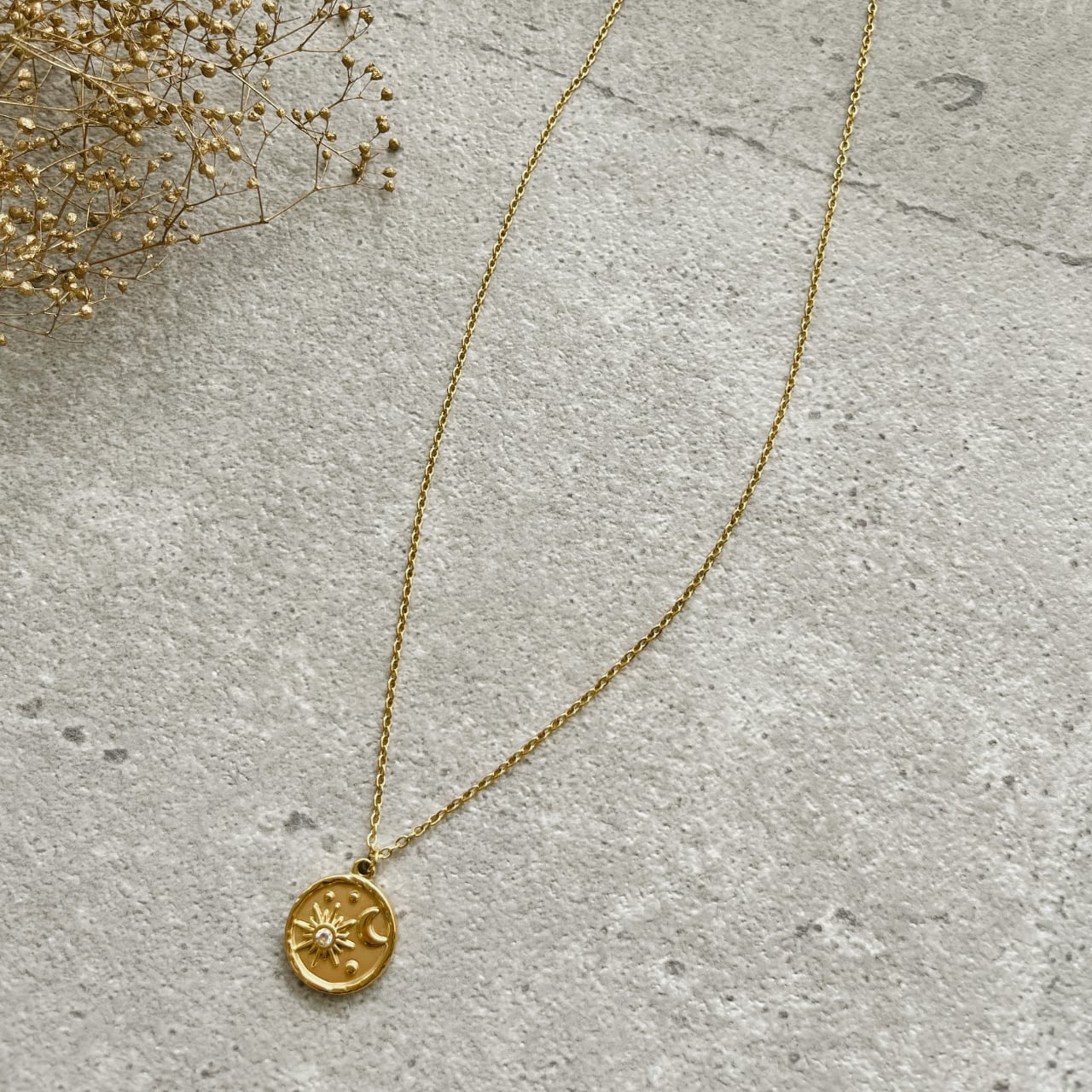 Gold pendant necklace 【ゴールドペンダントネックレス】