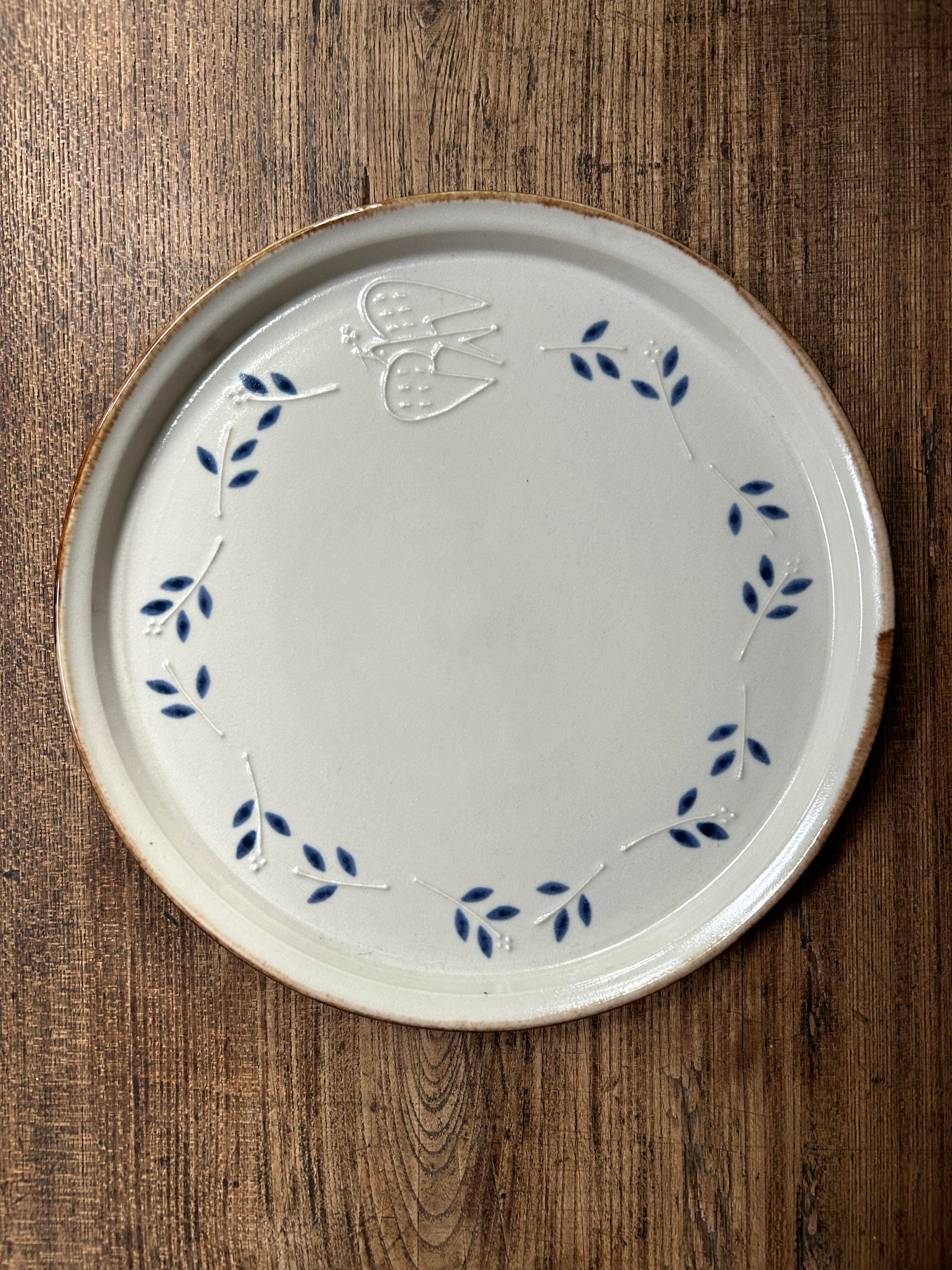 東峯未央　プレート皿　鳥