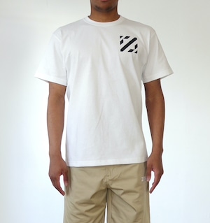 SQUARE LOGO COTTON TEE white