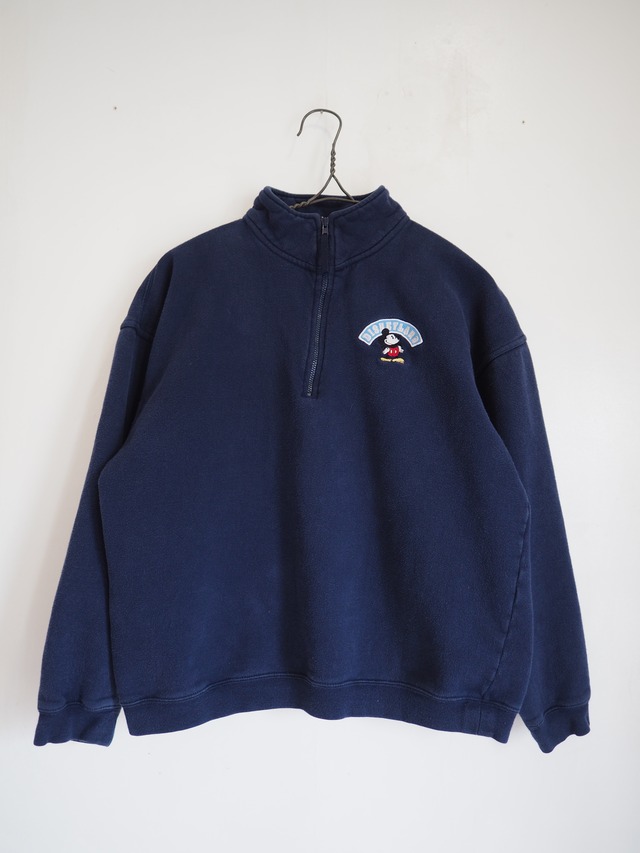 1990’s Disneyland Mickey Mouse Half Zip Fleece Sweatshirt