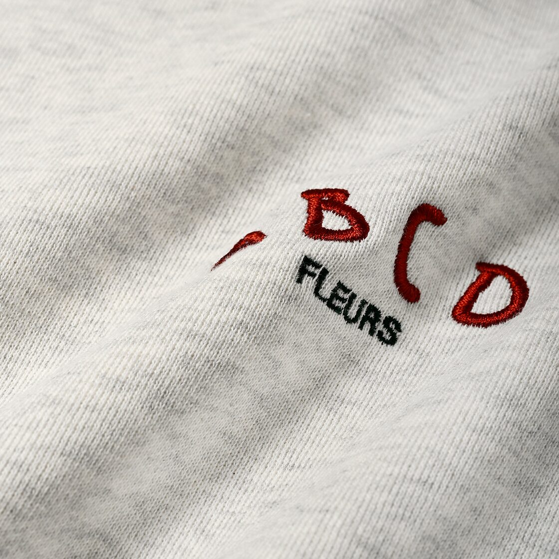 ABCD FLEURS original logo crewneck sweatshirt (ASH) | PAY ID