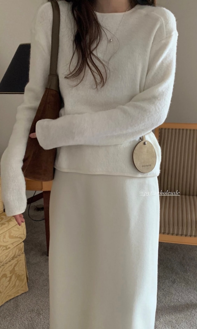 (予約) pretty young thing / Maman knit T-shirt 3color