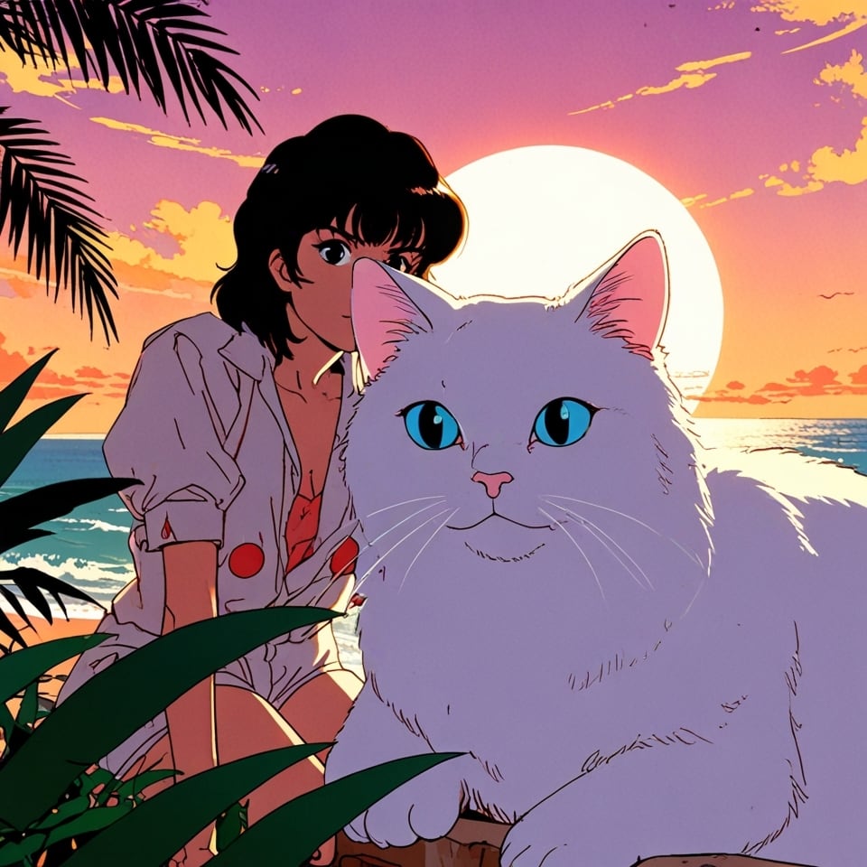 空を見上げる猫【AIイラスト】（20枚セット） | ImaginaryStock